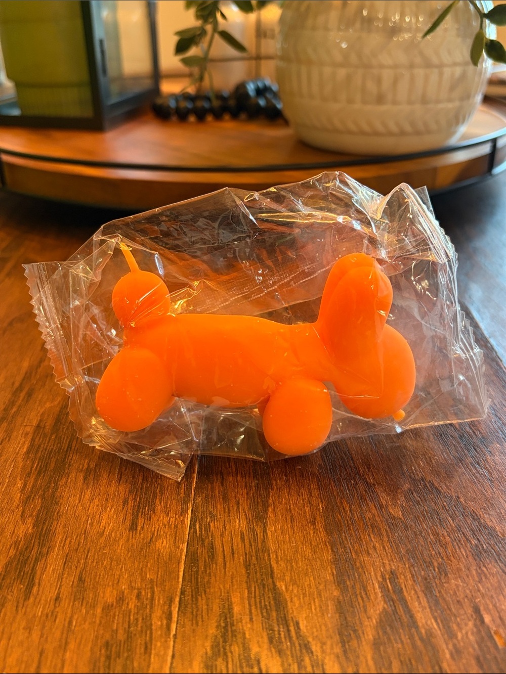 Orange Balloon Dog Squishy